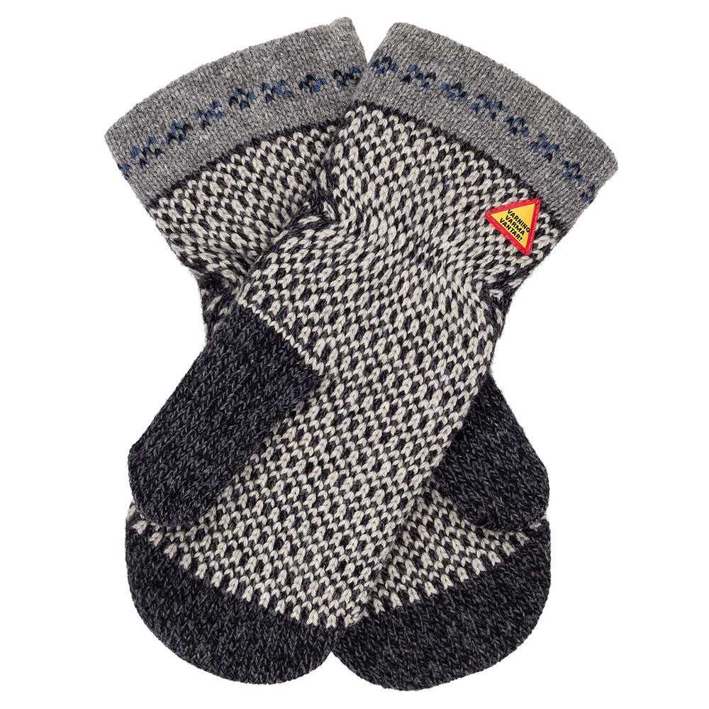 Öjbro Merino Wool Swedish Mittens - Skaftö Soot