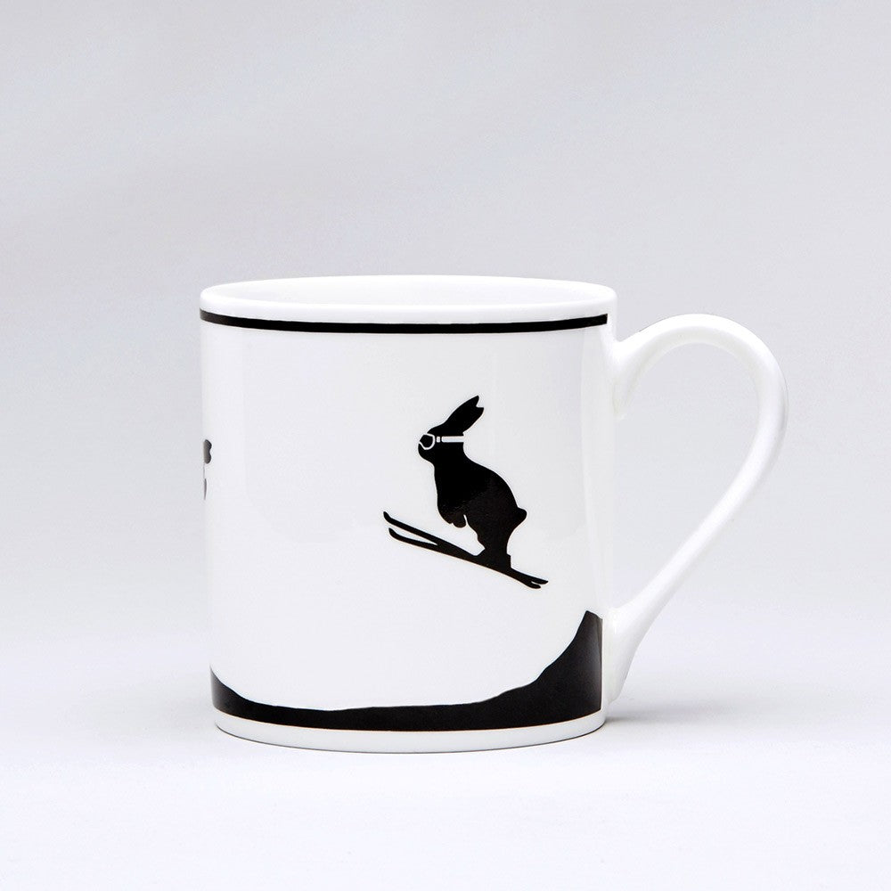 Ski Jumping Rabbit Mug By Ham 