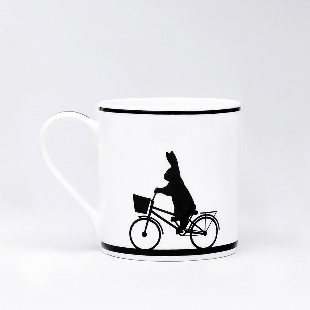 Cycling Rabbit Mug By Ham 