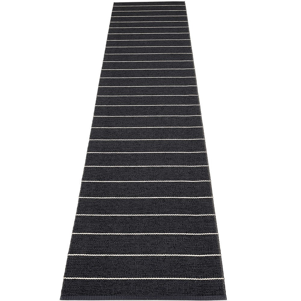 Pappelina Carl Runner - Black & Charcoal 70 x 350 cm