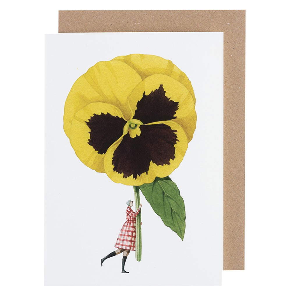 Laura Stoddart Pansy Greeting Card 