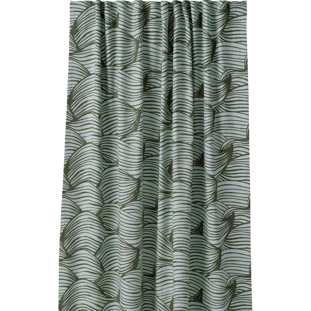 Scandinavian Fabric - Spira Wave Green Fabric