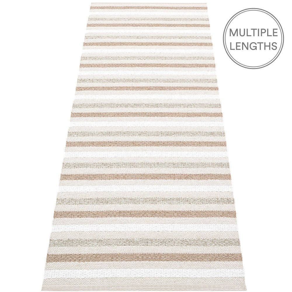 Pappelina Grace Runner - Fossil Grey - 70 x 200 cm