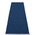 Pappelina Mono Dark Blue : Denim Rug - 70 x 200 cm