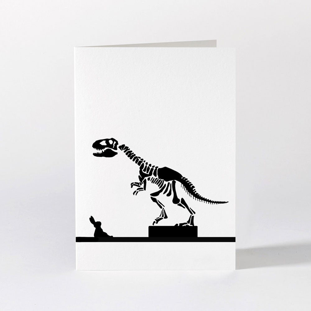 Ham Greeting Card - Dinosaur Rabbit