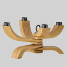 Design House Stockholm Nordic Light Oak Four Arm Candelabra