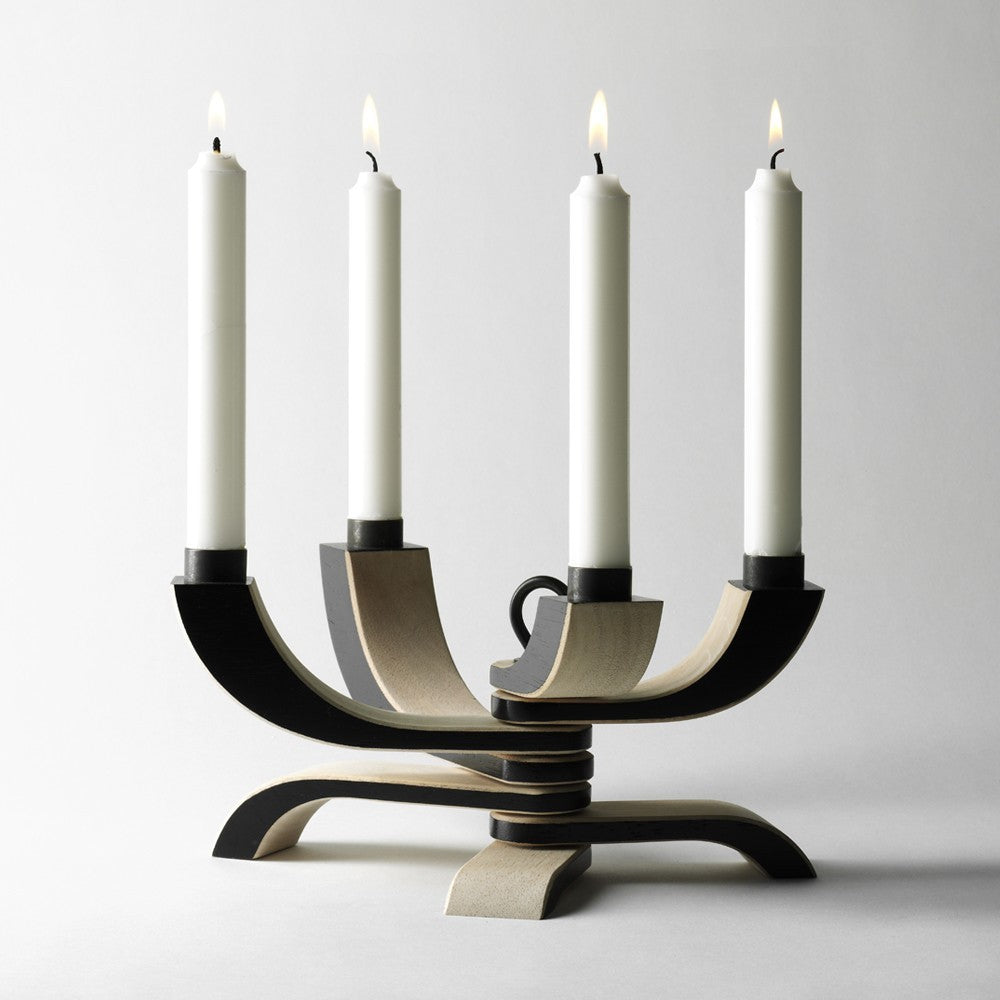 Design House Stockholm Nordic Light Black Four Arm Candelabra