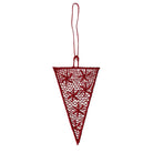 Juna Red Lace Icicle Decoration