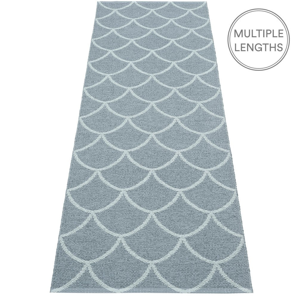 Pappelina Storm : Blue Fog Kotte Runner - 70 x 225 cm