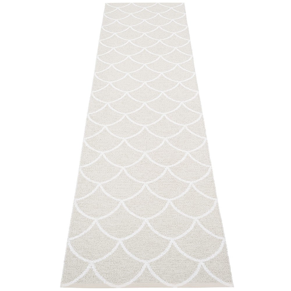 Pappelina Fossil Grey : White Kotte Runner - 70 x 300 cm