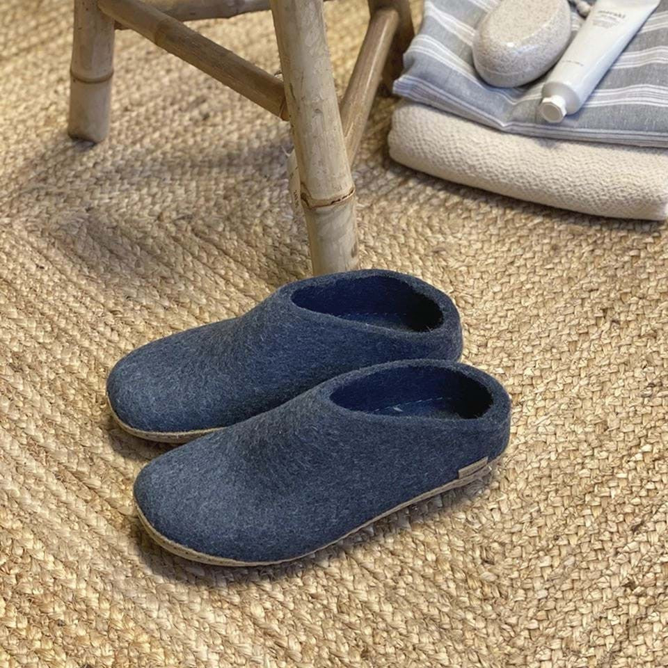 Glerups Felt Mule - Denim