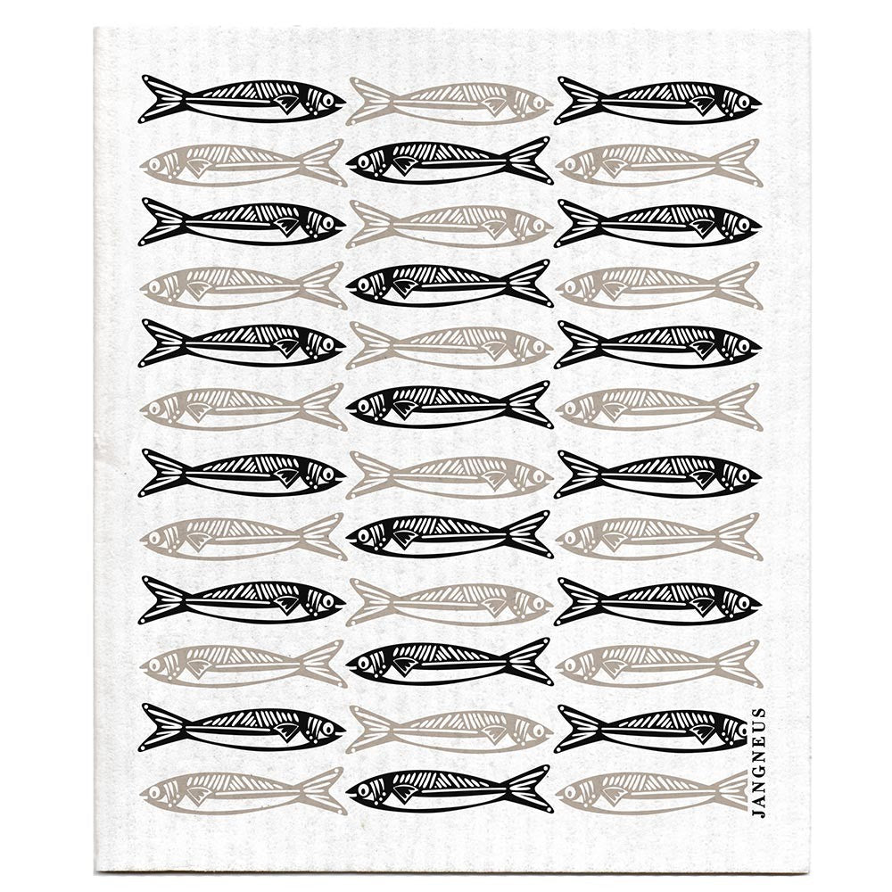 Jangneus Dishcloth - Black Sardines