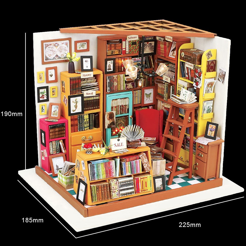 Sam's Study DIY Miniature Kit by Rolife