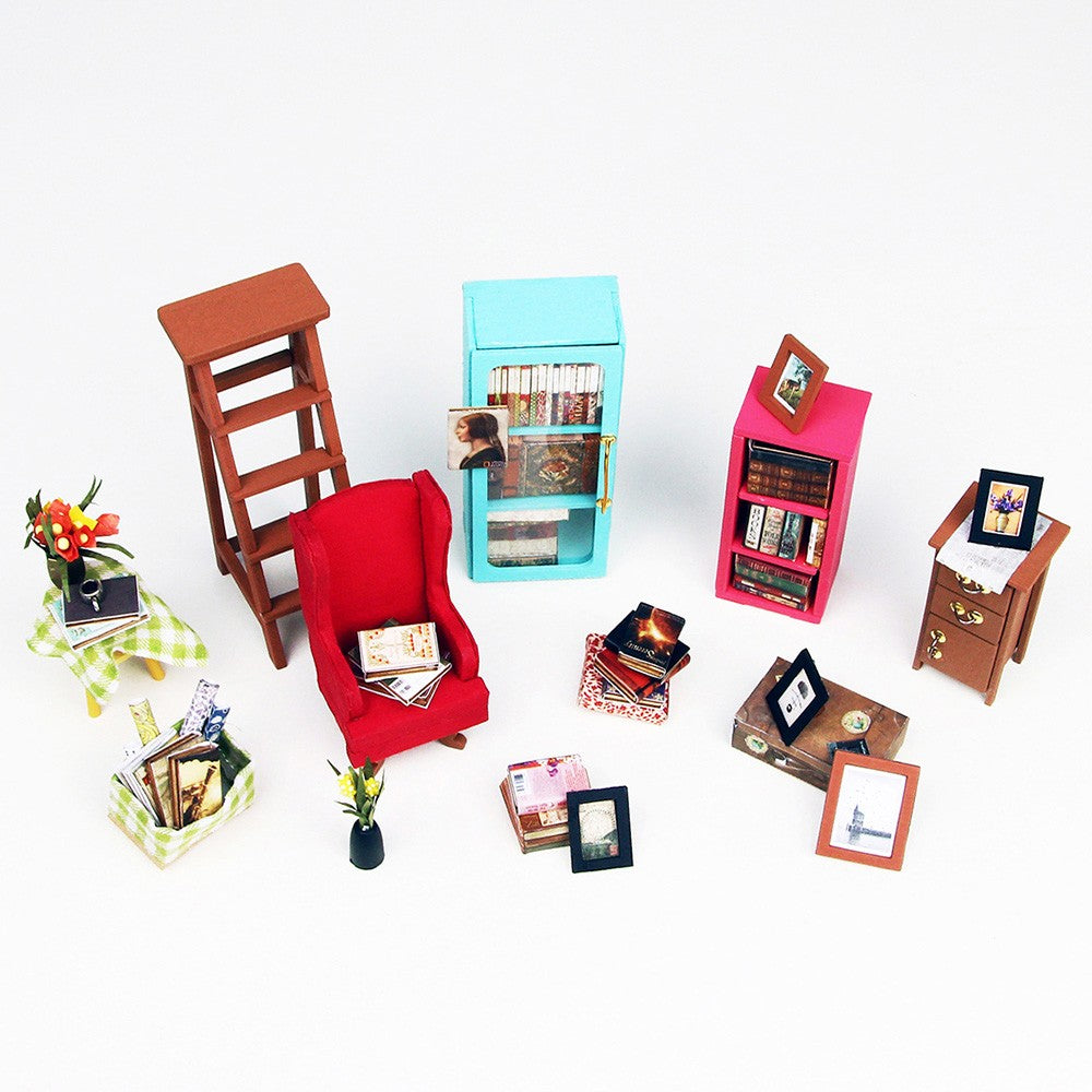 Sam's Study DIY Miniature Kit by Rolife