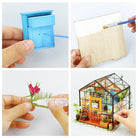 Cathy's Flower House DIY Miniature Kit by Rolife