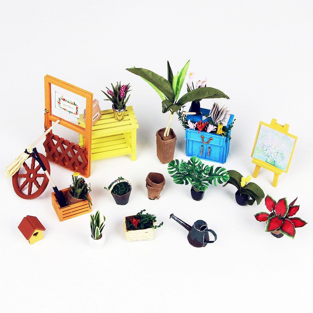 Diy miniature flower house on sale