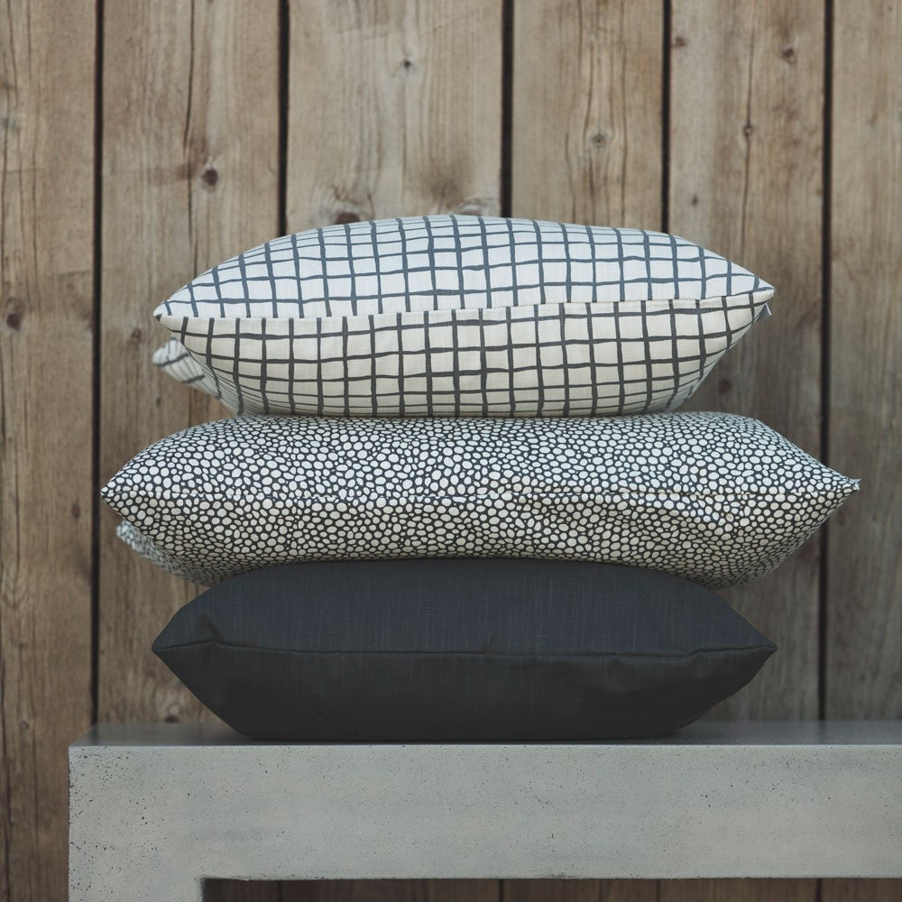 Spira of Sweden Dotte Cushion - Asphalt