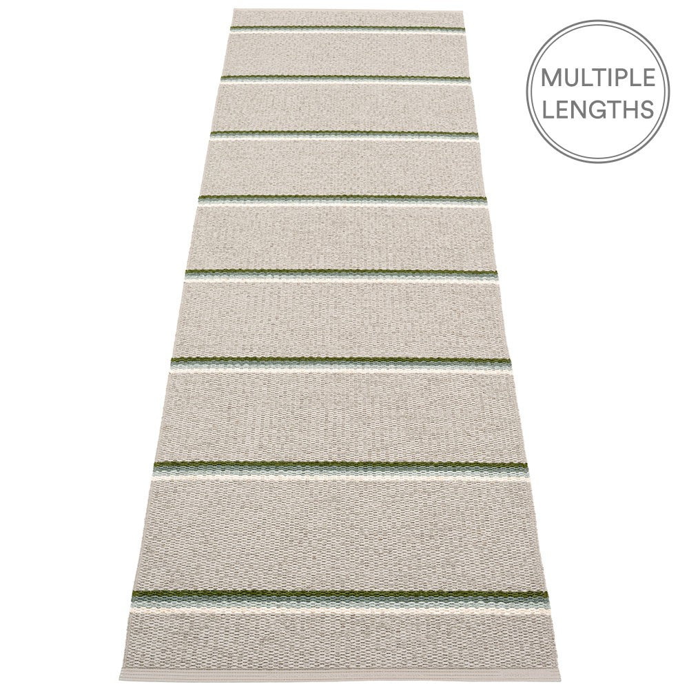 Pappelina Olle Runner - Green 70 x 240 cm