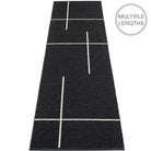 Pappelina Black Fred Runner - 70 x 270 cm