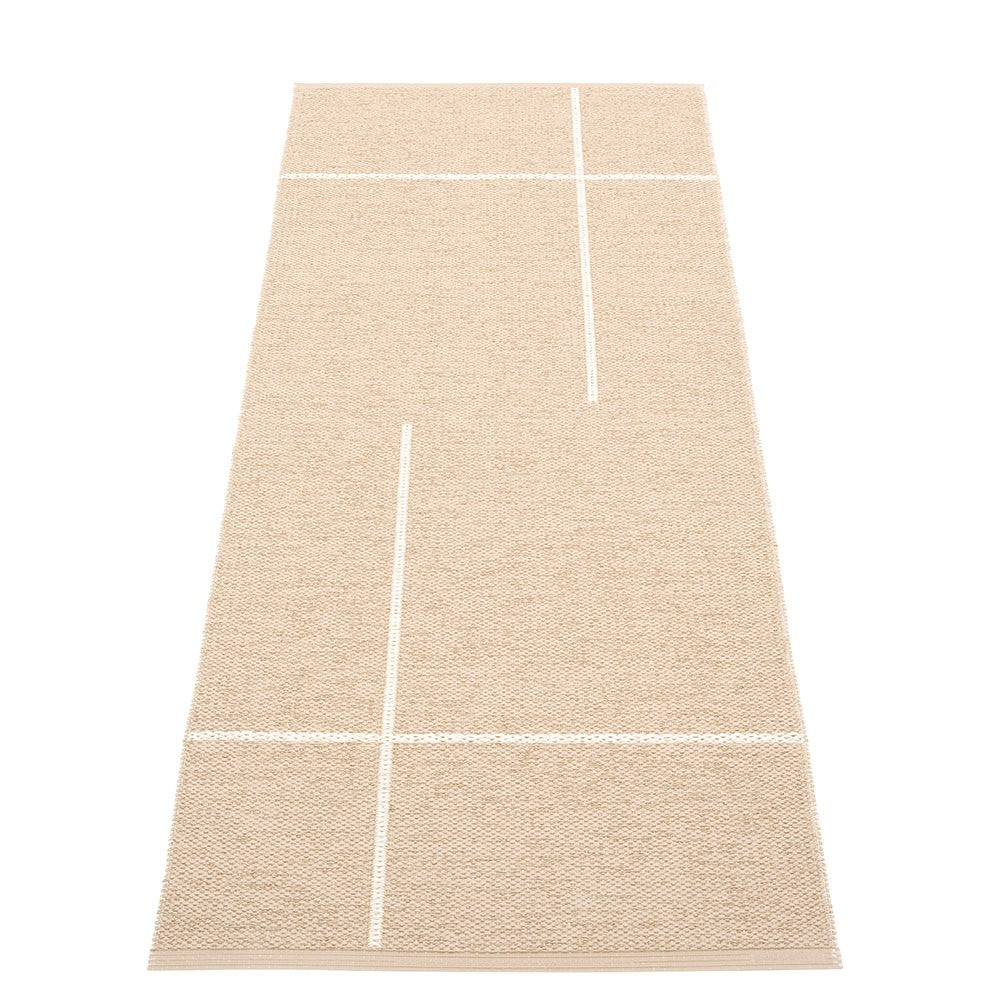 Pappelina Beige & Vanilla Fred Runner - 70 x 180 cm