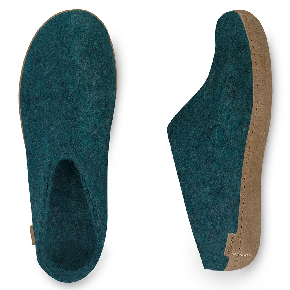 Glerups Felt Mule - Petrol