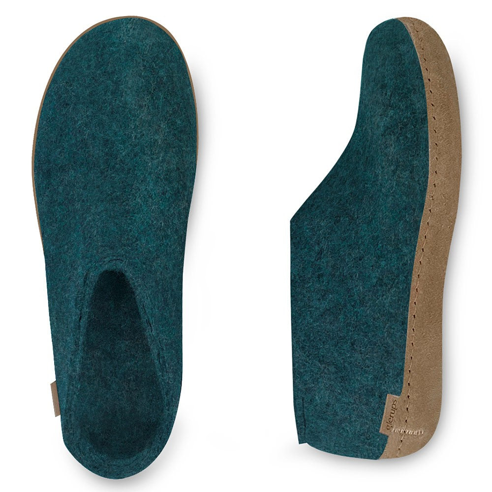 Glerups Felt House Shoe - Petrol