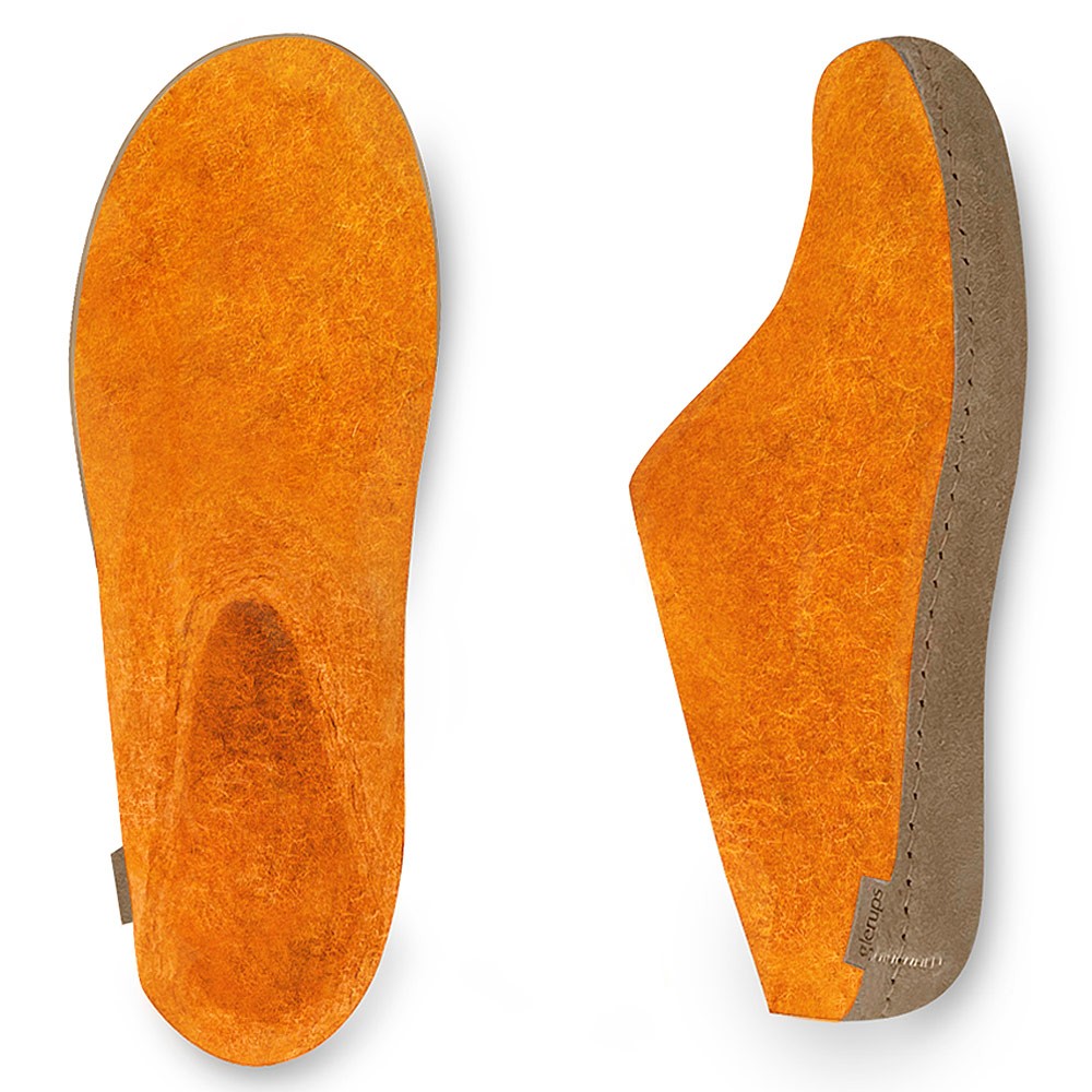 Glerups Felt Mule - Orange