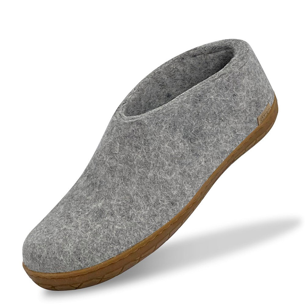 Glerups Felt Rubber Sole Shoe - Grey