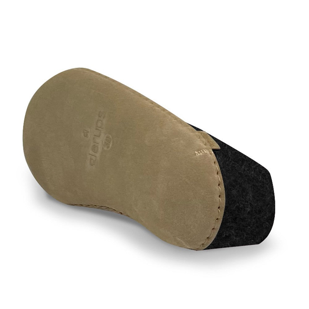 Glerups Felt House Shoe - Charcoal