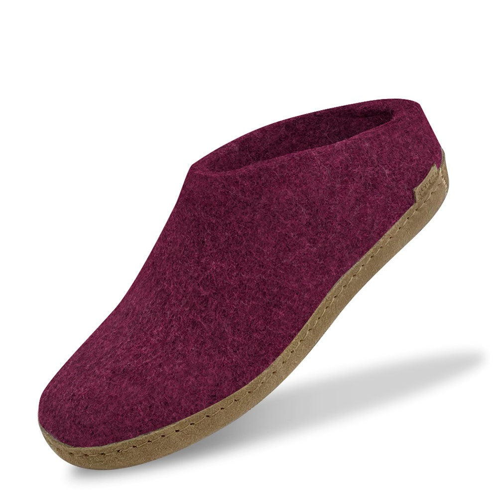 Glerups Felt Mule - Cranberry