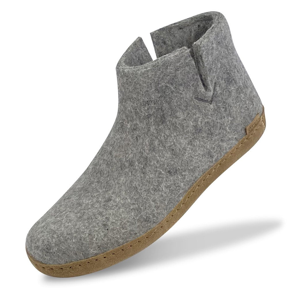 Glerups Felt Ankle Boot - Grey