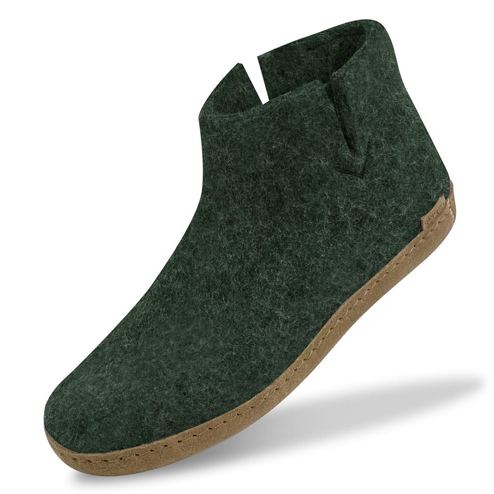 Glerups Felt Ankle Boot - Forest