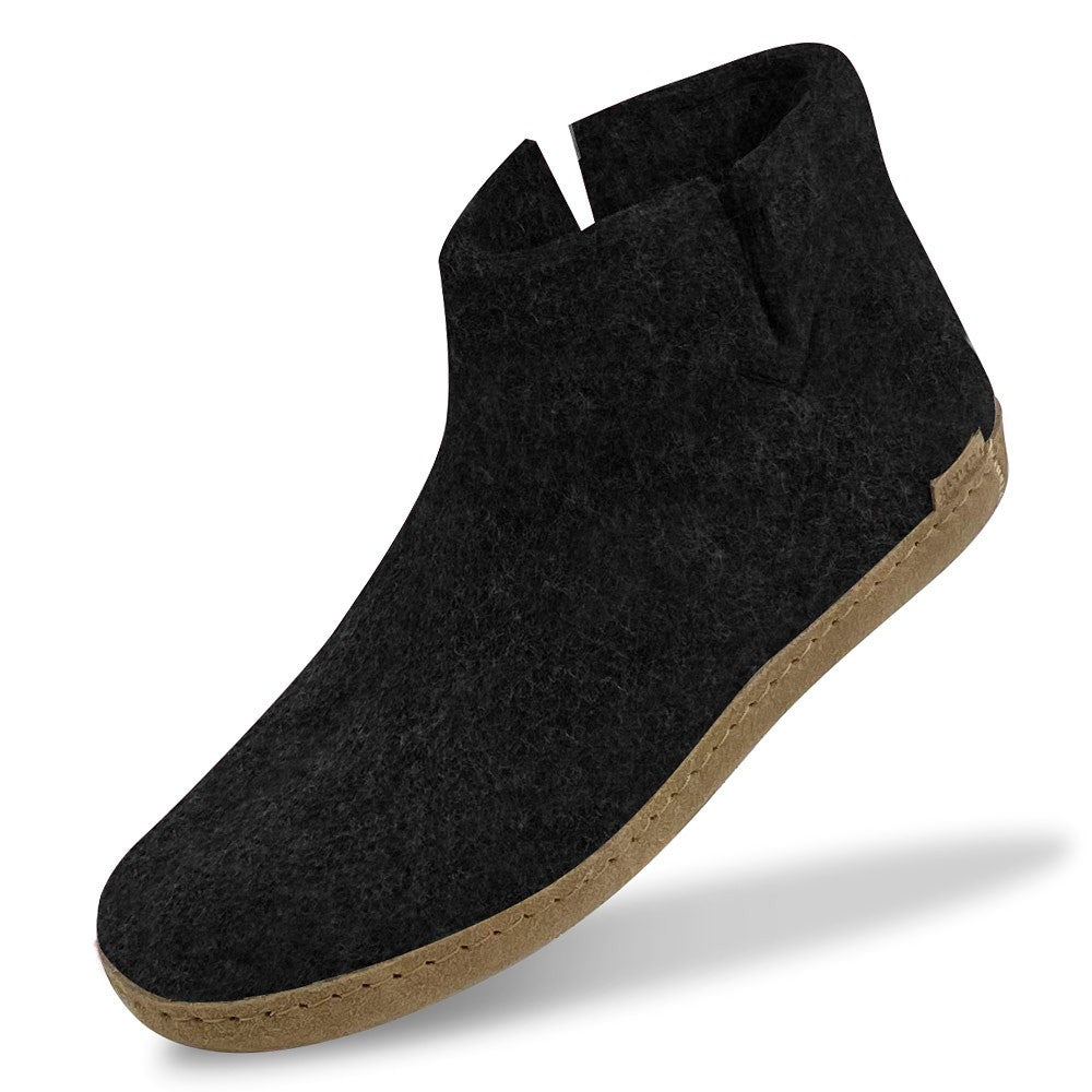 Glerups Felt Ankle Boot - Charcoal