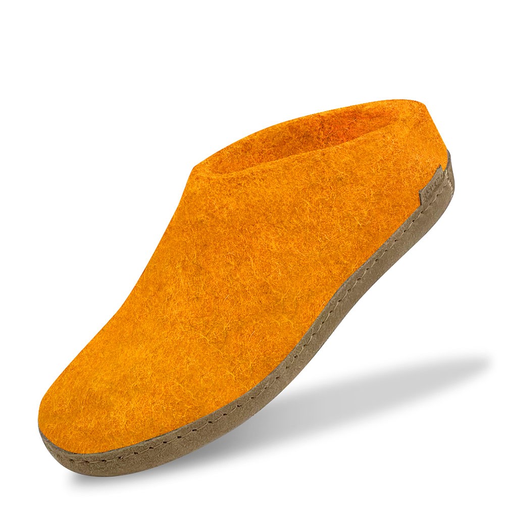 Glerups Felt Mule - Orange