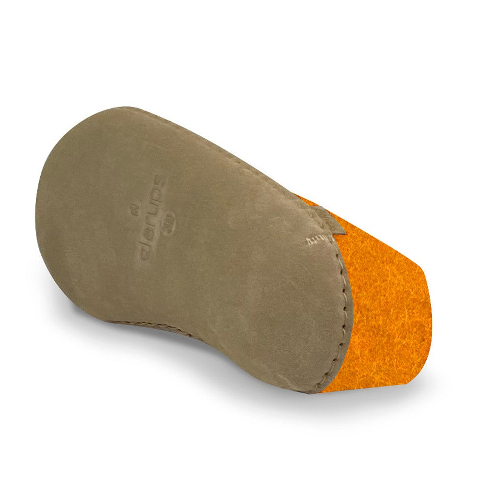 Glerups Felt House Shoe - Orange