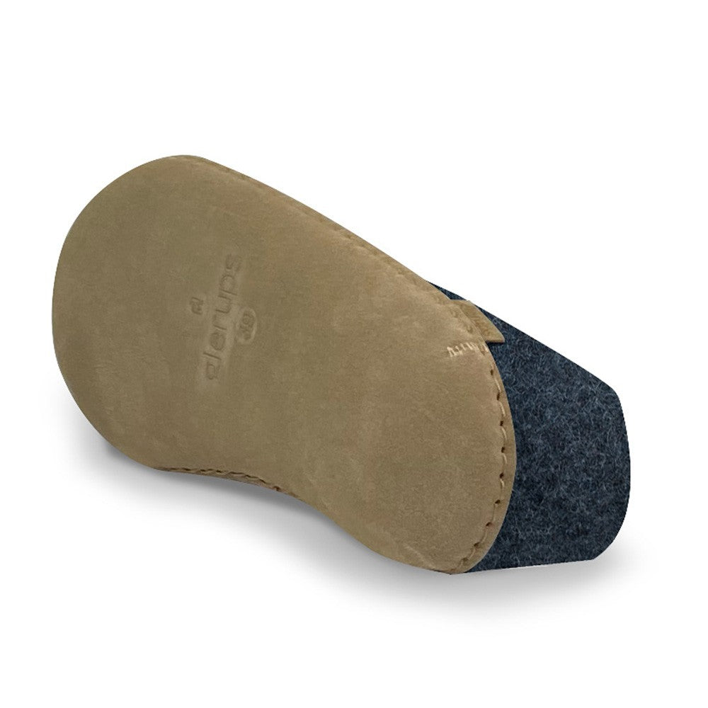 Glerups Felt House Shoe - Denim