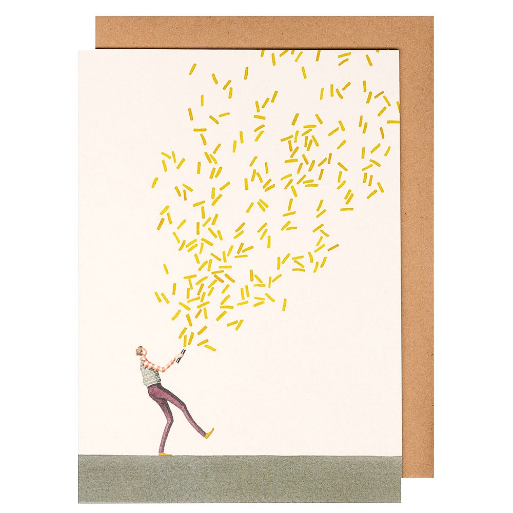 Laura Stoddart Glitter Bomb Boy Greeting Card