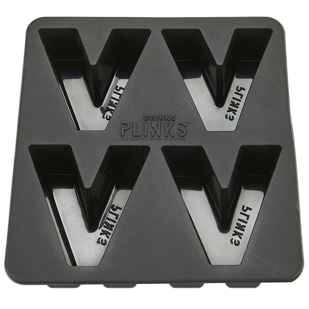 DrinksPlinks Letter V Ice Cube Tray