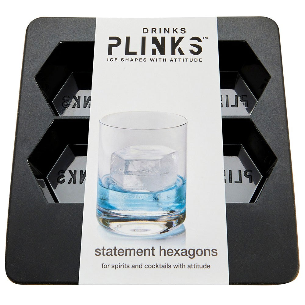 DrinksPlinks Statement Hexagon Ice Cube Tray