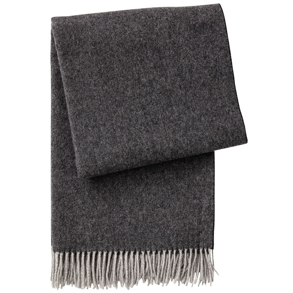 Spira of Sweden Merino Wool Throw - Asphalt