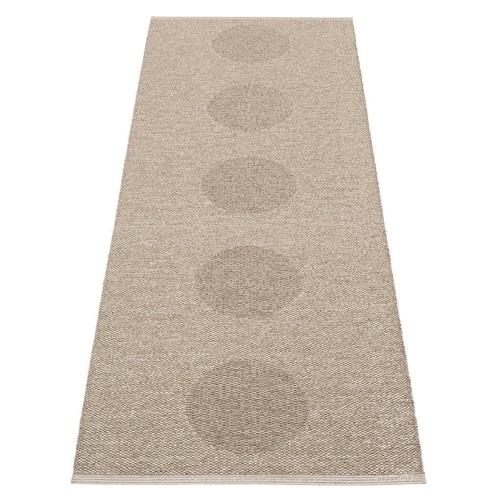 Pappelina Vera 2.0 Bio Edition Dark Linen/Linen Metallic Runner - 70 x 200 cm - Reverse