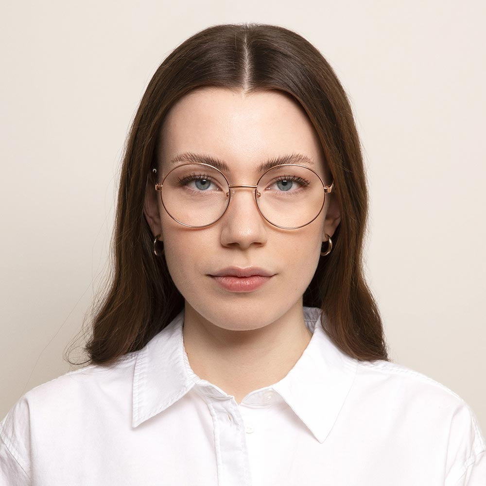 Glas Grace Reading Glasses - Rose Gold