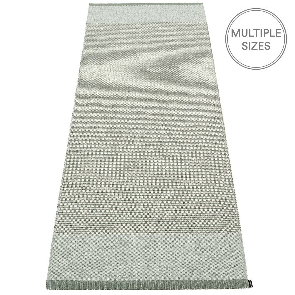 Pappelina Edit Runner - Army : Sage : Stone Metallic - 70 x 200 cm