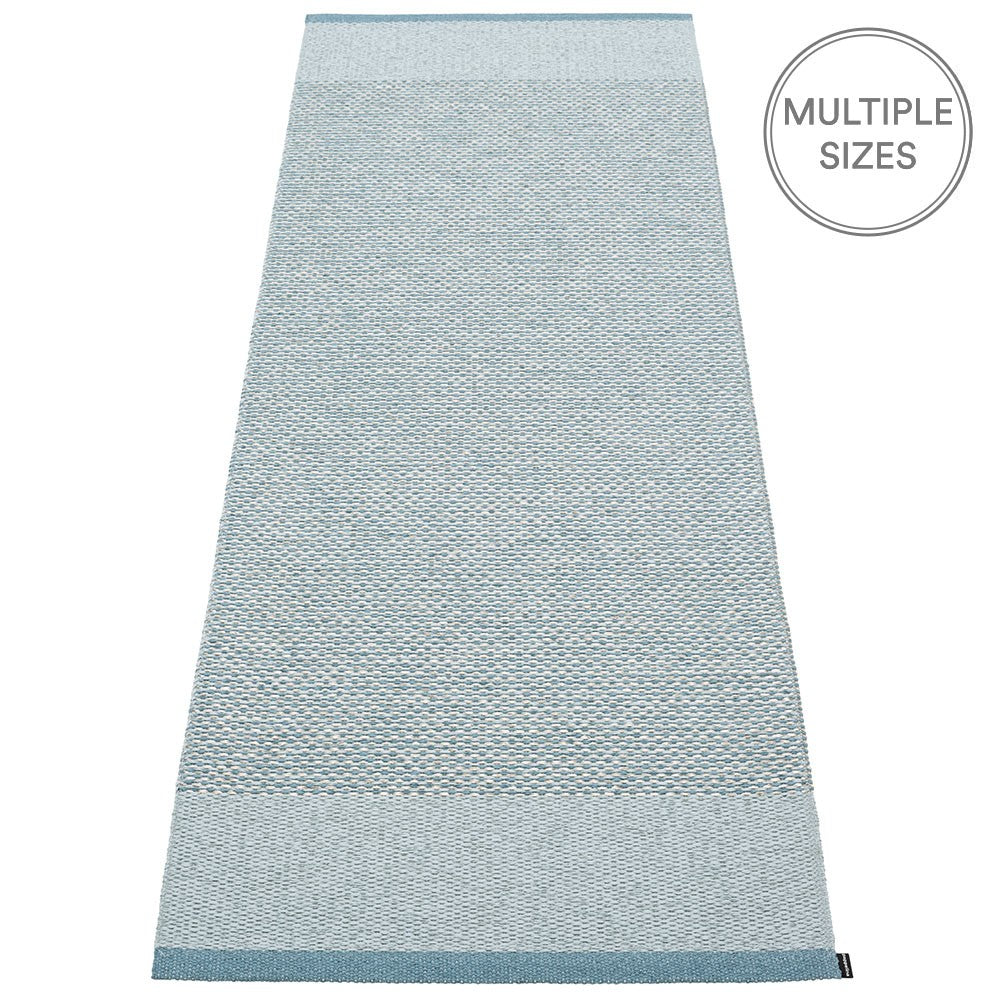 Pappelina Edit Runner - Dove Blue : Blue Fog : Stone Metallic - 70 x 200 cm