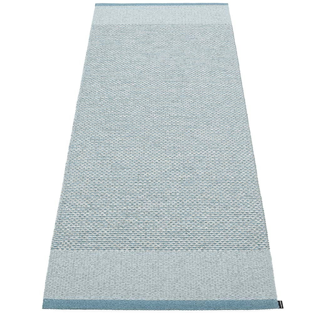 Pappelina Edit Runner - Dove Blue : Blue Fog : Stone Metallic - 85 x 260 cm