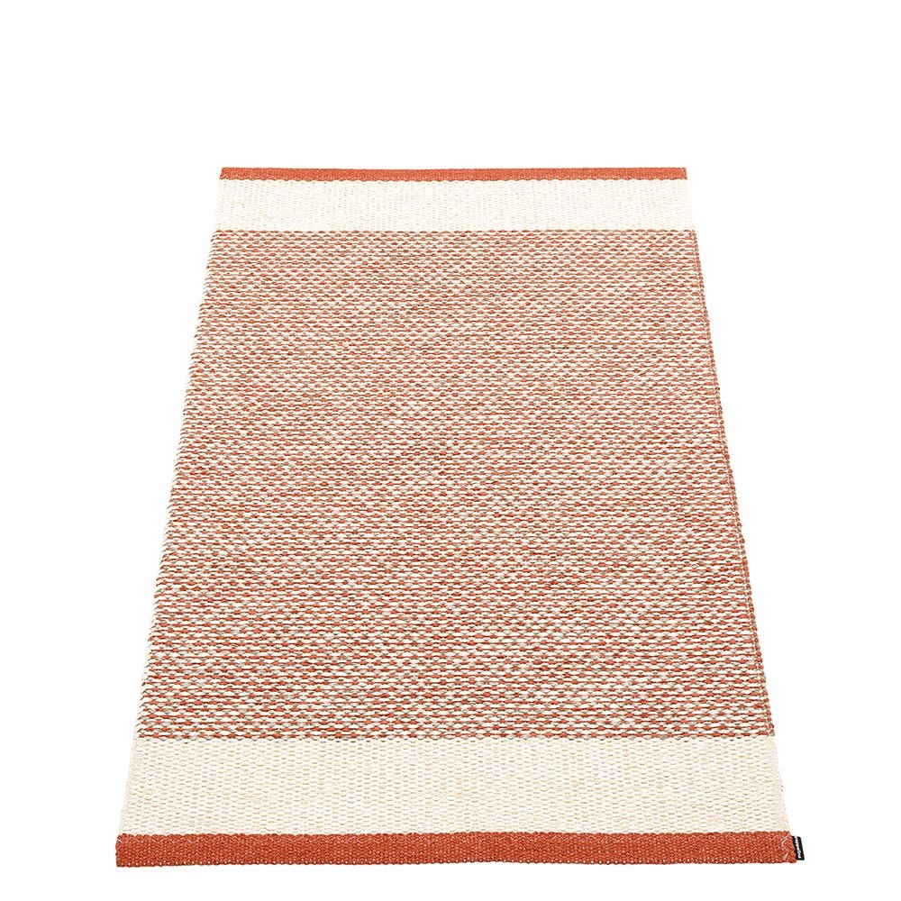 Pappelina Edit Runner - Brick : Vanilla : Linen Metallic - 70 x 120 cm