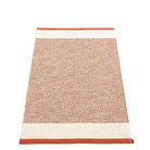 Pappelina Edit Runner - Brick : Vanilla : Linen Metallic - 70 x 120 cm