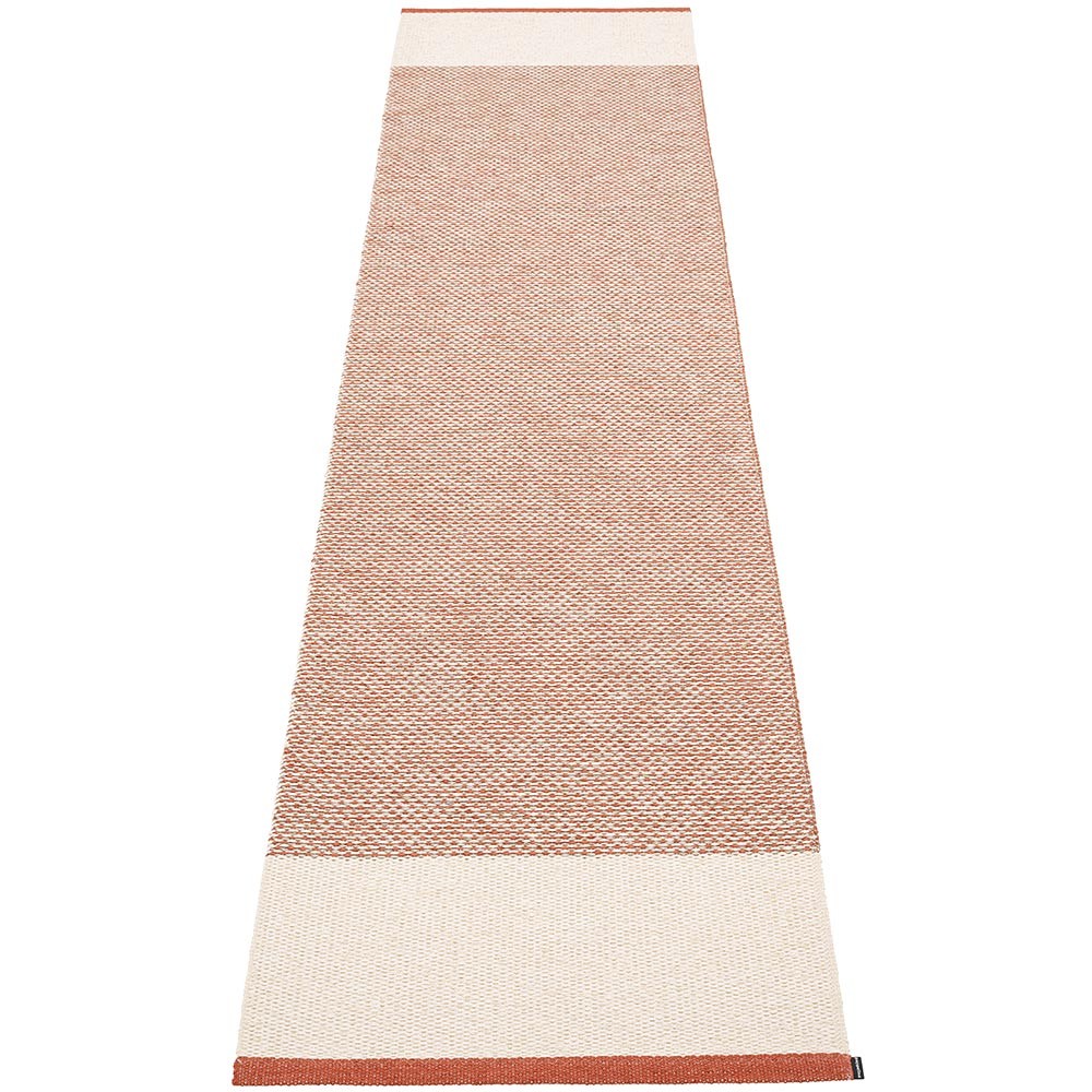 Pappelina Edit Runner - Brick : Vanilla : Linen Metallic - 70 x 300 cm