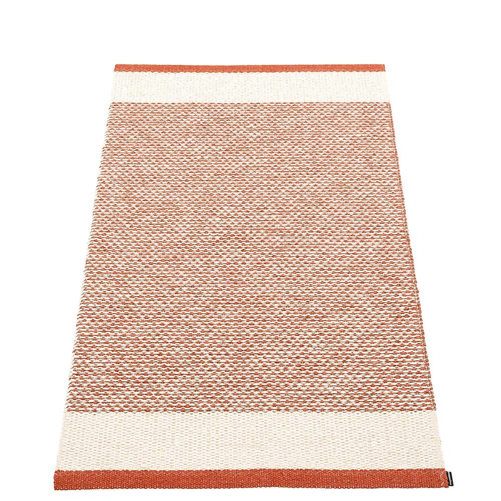 Pappelina Edit Runner - Brick : Vanilla : Linen Metallic - 85 x 160 cm