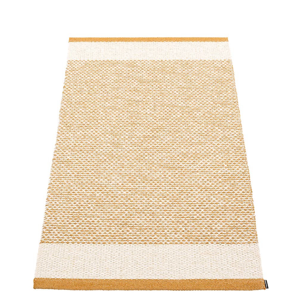 Pappelina Edit Runner - Ochre : Vanilla : Beige Metallic - 85 x 160 cm